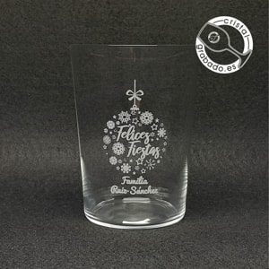 vaso sidra personalizado diseño navidad regalo invitados